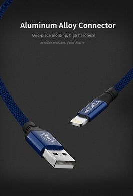 кабель T-Phox Speed T-L810 Lightning - 1.2m (Синій)