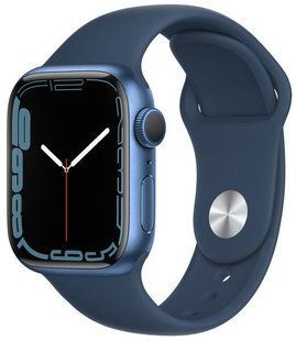 Смарт годинник Apple Watch S7 GPS 41 Blue Alum Case Abyss Blue Sp/B