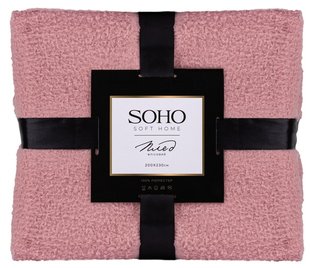 Плед флісовий Soho 200x230 см, Pattern Light Pink