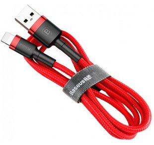 Кабель Baseus USB to Lightning 2.4A 1m (CALKLF-B09) красный