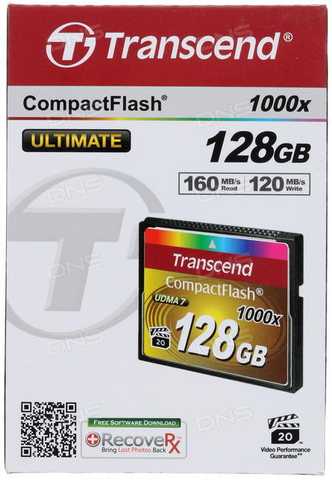 ᐉ Карта пам'яті Transcend Compact Flash 128GB 1000x (TS128GCF1000 ...