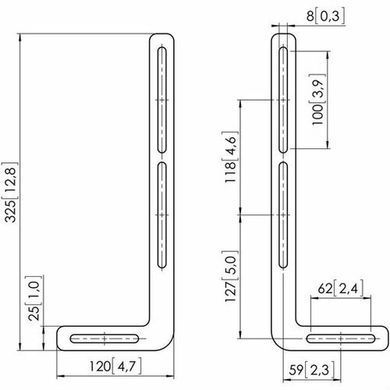 Крiплення настiнне Vogels SOUND 1250 Sound Bar Mount