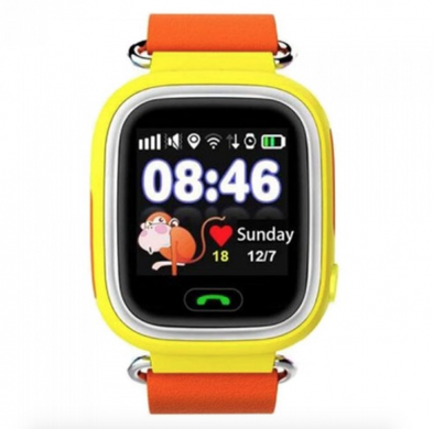 Детские часы с GPS трекером TD-02 (Q100) Orange