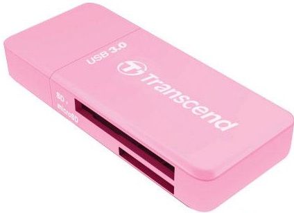 Кардридер Transcend Cardreader USB 3.0/3.1 Gen 1 (TS-RDF5R) Pink