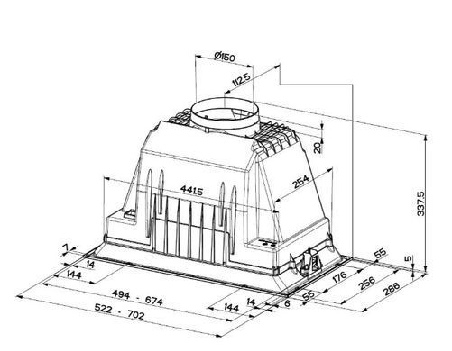 Витяжка FABER Inka Plus Hcs Bk A52 (305.0628.322)