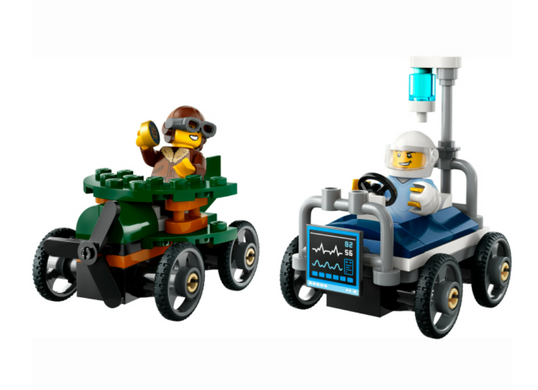 Конструктор LEGO City &laquo;Літак проти лікарняного ліжка&raquo; Набір для перегонів