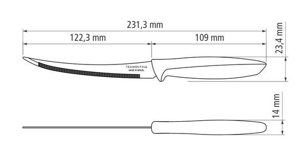 Набір ножів для томатів Tramontina PLENUS, 127 мм