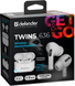 Навушники Defender (63636) Twins 636 TWS Pro Bluetooth, білий фото 9