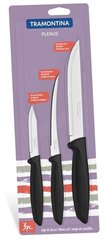 Наборы ножей Tramontina PLENUS black н-р ножей 3пр (том,овощ,д/мяса) инд.бл (23498/013)