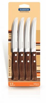 Наборы ножей Tramontina TRADICIONAL нож д/стейка 127 мм ,ровн.лезвие-12 шт блистер (22212/905)