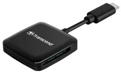 Кардридер Transcend USB 3.2 Gen 1 Type-C SD/microSD Black