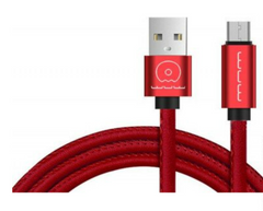 Кабель USB WUW X01 microUSB 1m 2A leather red