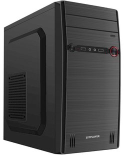 Комп.корпус 1Stplayer M5-450PLS Black 450W-12cm 1хUSB2.0, 1хUSB3.0