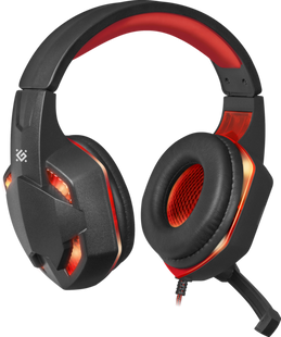 Гарнитура Defender Warhead G-370 Black+Red (64037)