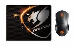Миша Cougar Minos XC Black USB + коврик