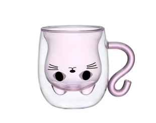Набір чашок із подвійними стінками Vittora Kitty Pink VT-5317-250 2 шт 250 мл