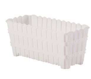 Горщик для квітів VIOLET HOUSE 1055 BAMBOO BALCONY WHITE