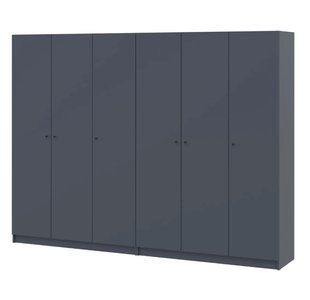 Шафа для одягу Doros Промо Антрацит 3+3 ДСП (DRS-012156)