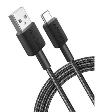 Кабель Anker 322 USB-A to USB-C - 0.9m Nylon Black