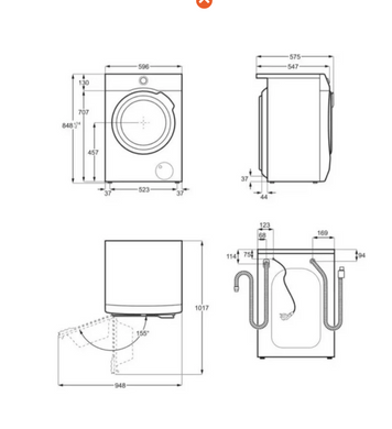 Пральна машина Electrolux EW7WO349SU