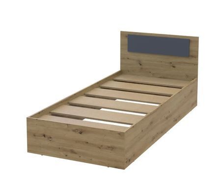 Ліжко Doros Ронді Односпальне Дуб Артізан/Антрацит 90&times;200 (44900530) (DRS-012166)