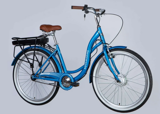 Велосипед з електроприводом 26" ST Dorozhnik eAQUAMARINE BH 36B 12.5А*г 350Вт 2025