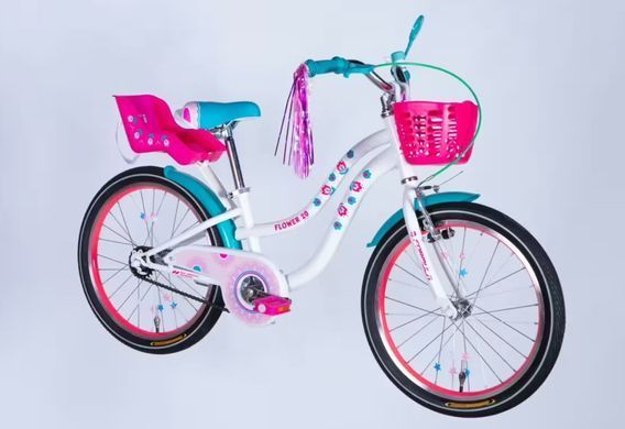 Велосипед ST 20" Formula Kid FLOWER PREMIUM BH рама-10" білий з рожевим та бірюзовим 2026