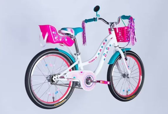 Велосипед ST 20" Formula Kid FLOWER PREMIUM BH рама-10" білий з рожевим та бірюзовим 2026