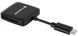Кардридер Transcend USB 3.2 Gen 1 Type-C SD/microSD Black фото 2