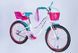 Велосипед ST 20" Formula Kid FLOWER PREMIUM BH рама-10" білий з рожевим та бірюзовим 2026 фото 3