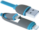 Кабель Defender USB10-03BP USB(AM)-MicroUSB+Lightning синій 1м фото 4