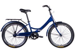 Велосипед 24" Formula SMART FRW AM Vbr трещотка рама-15" синий с багажником задн St с корзиной St с крылом St 2024
