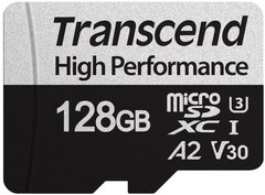 Карта пам'яті Transcend microSDXC 340S 128GB UHS-I U3 A2 (TS128GUSD340S)