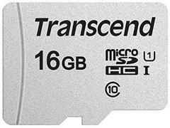 Карта пам'ятi Transcend microSDHC 16GB UHS-I U1 (TS16GUSD300S)