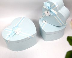 Подарочная коробка Ufo 5039-011 20*23*11 BLUE сердце