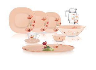 Сервиз столовый Luminarc Neo Carine Flor Peach, 46 предметов
