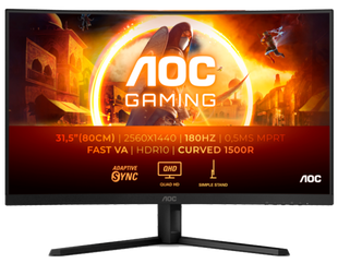 Монiтор 31.5" AOC CQ32G4VE Black