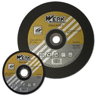 Круг отрезной по металлу Werk 230х2,5х22,2мм (34013)