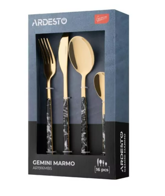 Набір столових приборів ARDESTO Gemini Marmo AR1916MBS