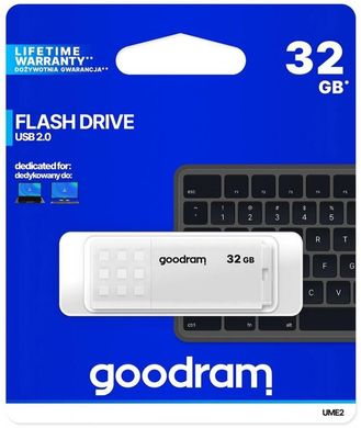 Flash Drive GoodRam UME2 32 GB (UME2-0320W0R11) White