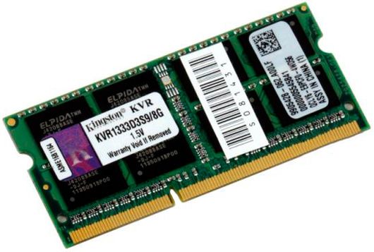ОЗУ Kingston SODIMM DDR3-1333 8192MB PC3-10600 (KVR1333D3S9/8G)