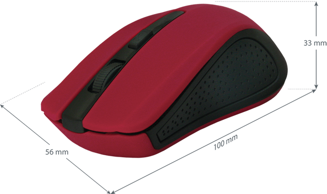 Мышь Defender Accura MM-935 Wireless Red-Black (52937)