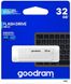 Flash Drive GoodRam UME2 32 GB (UME2-0320W0R11) White фото 3