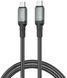 Кабель XO NBQ264A High Power Braided Type-C to Type-C - 240W - 2m Black фото 1
