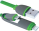 Кабель Defender USB10-03BP USB(AM)-MicroUSB+Lightning зеленый 1м фото 1