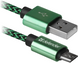 кабель Defender (87804)USB08-03T USB(AM)-MicroBM 1.0m, зелений фото 1