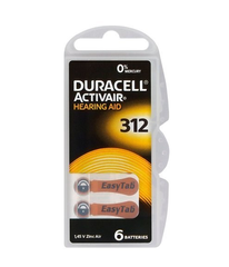 Батарейка Duracell HA 312 уп. 6 шт.