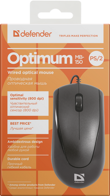 Мышь Defender Optimum MB-150 PS/2 Black (52150)