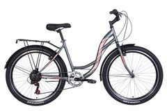 Велосипед 26" Discovery KIWI 2021 (антрацитовый с розовым)