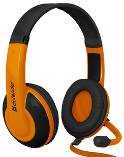 Гарнитура Defender Warhead G-120 Black+Orange (64099)